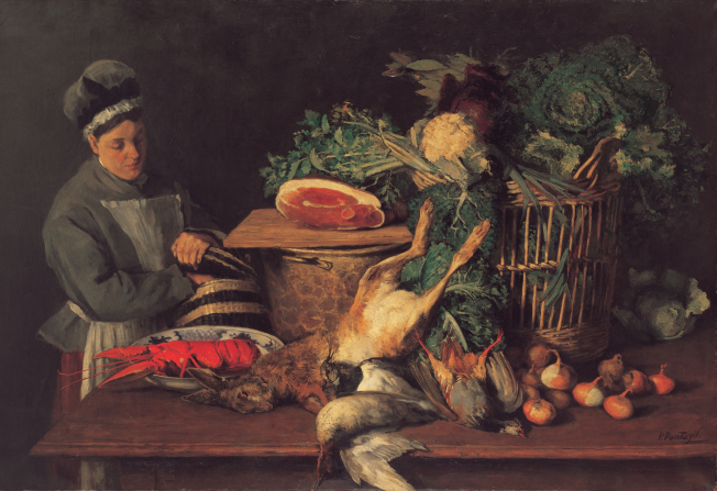 Still life with a woman