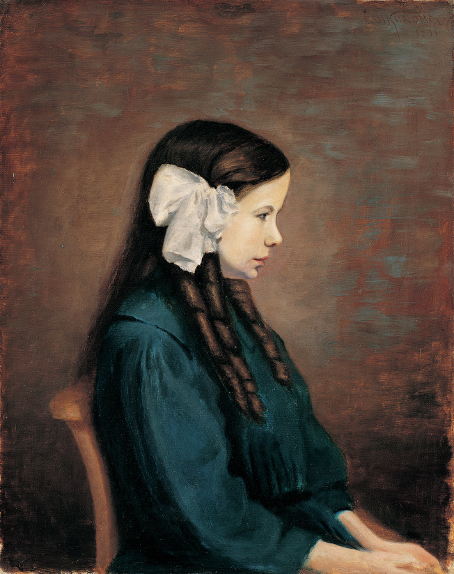 Καθιστό κορίτσι με φιόγκο, 1891