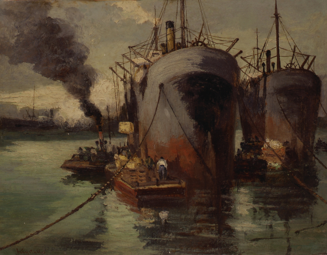 Καράβια στο λιμάνι του Πειραιά