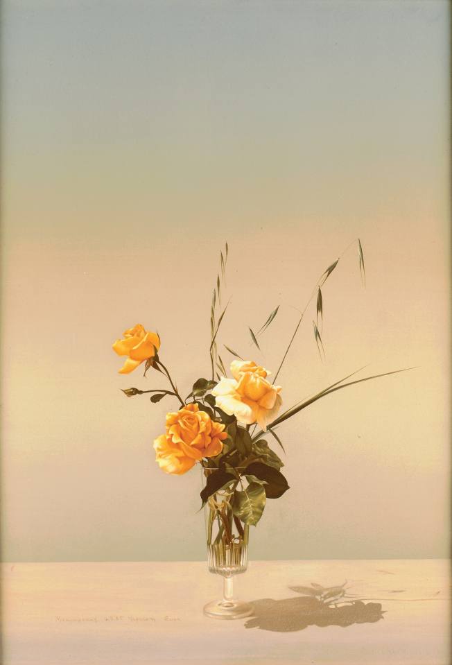 Vase of roses, 1985