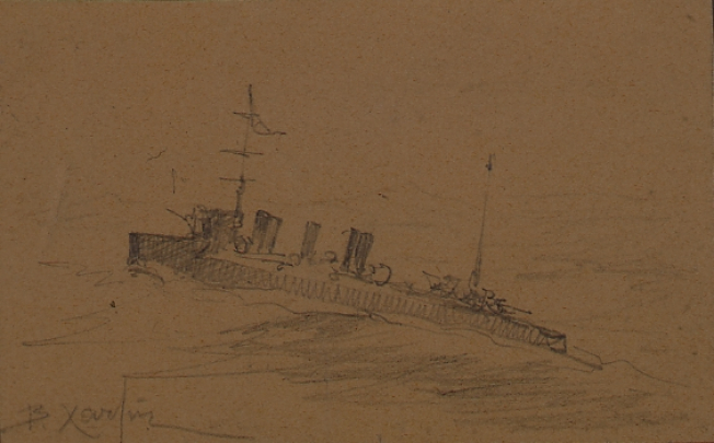 Warship, c.1912-1913