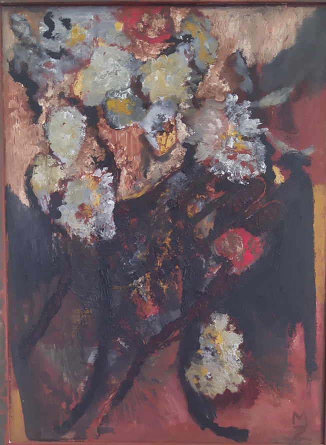 Αναφορά στο έργο του Πανταζή "Βάζο με λουλούδια", 1996