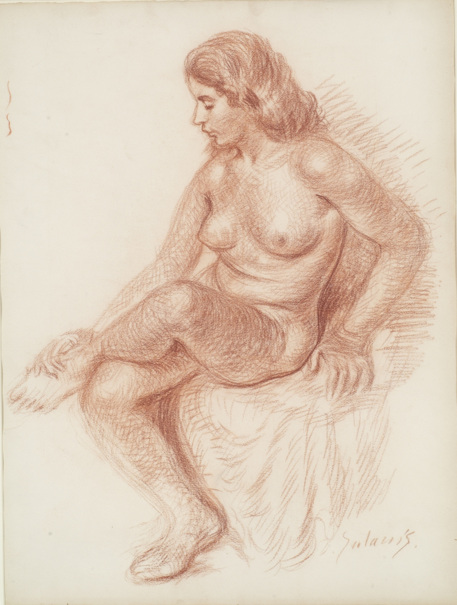 Καθιστό γυμνό , 1925-30