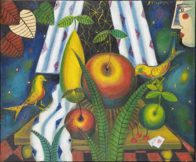 Fruit and birds, 2004