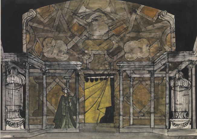 Stage design for the Ballet "Romeo and Juliet", Covent Garden, 1965