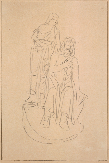 Satyr playing with Eros, Oedipus and Antigone, 1920-25