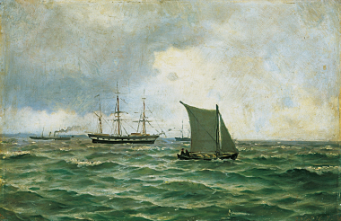 Ιστιοφόρα & ατμοκίνητα πλοία, 1874