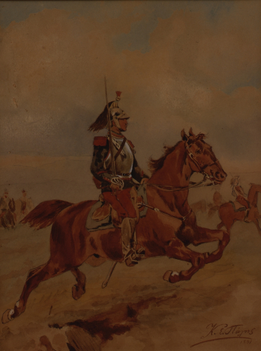 Hussar rider, 1891