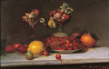 Νεκρή φύση με φρούτα, π.1880
