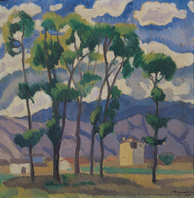 Τοπίο με δέντρα, 1924