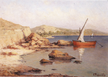 Sea-shore with boat