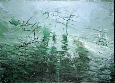 Reference to the painting "After the snow", 1996