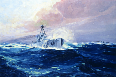 The return of the battleship "Averoff", c. 1920