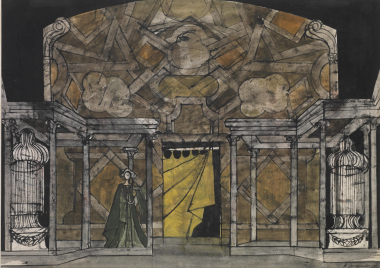 Stage design for the Ballet "Romeo and Juliet", Covent Garden, 1965