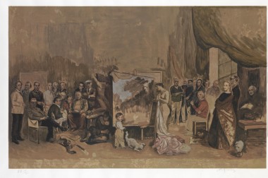 Η γενιά του '30, 1989 - ομαδικό πορτρέτο κατά το πρότυπο του atelier του Courbet