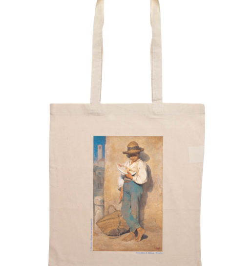 Τσάντα με εκτύπωση του έργου "Ο μάγκας που τρώει καρπούζι"